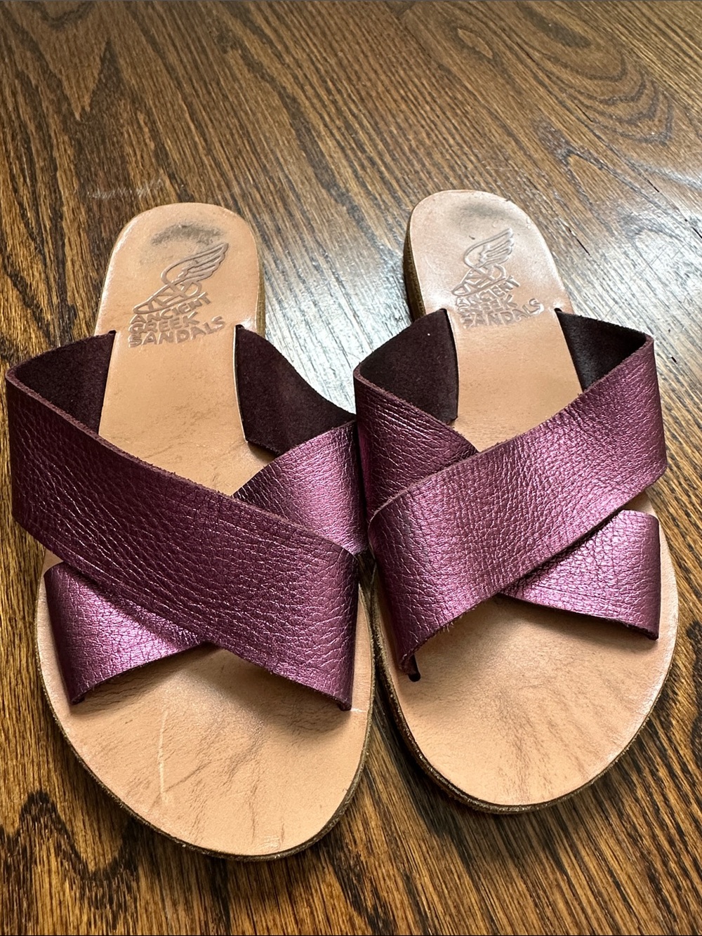 Ancient Greek Leather Slides